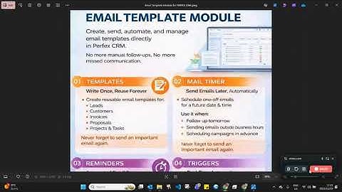 Why use the email template module for Perfex CRM explainer