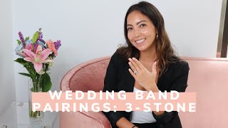 Best Wedding Band Pairings for Emerald Cut Three Stone Rings