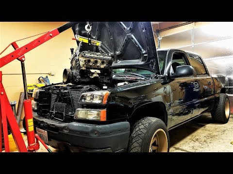 5.3-ls-silverado-engine-removal-/-swap-without-pulling-the-hood---400hp-build