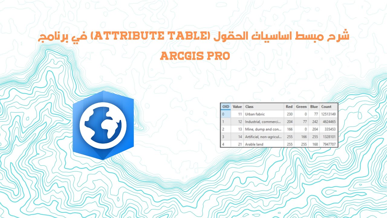 شرح مبسط اساسيات الحقول (attribute table) في برنامج ArcGIS pro - YouTube