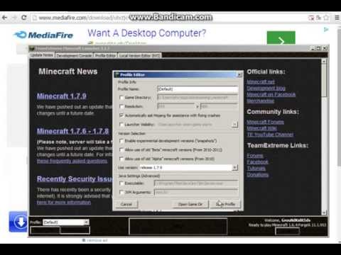 How to download minecraft 1.8 team extreme launcher - YouTube