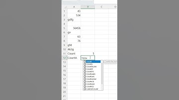 สูตรนับเลข Count กับ CountA ต่างกันยังไง Excel #iwasjame #exceltrick