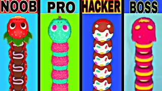Snake Io New Event Boss Noob Vs Pro Vs Hacker Vs Boss Funny screenshot 3