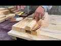 Waste Wood and The Most Creative Way To Reuse // Extremely Unique Table Construction Projects