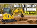 Miniexcavator training beginner 2020  heavy equipment operator training