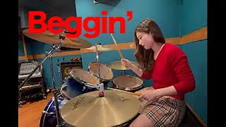 Video thumbnail of "Beggin' - Måneskin (Drum Cover) from Japanese girl!"