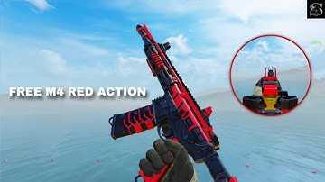Free M4 Red Action Showcase CODM | Daily Login Reward COD MOBILE