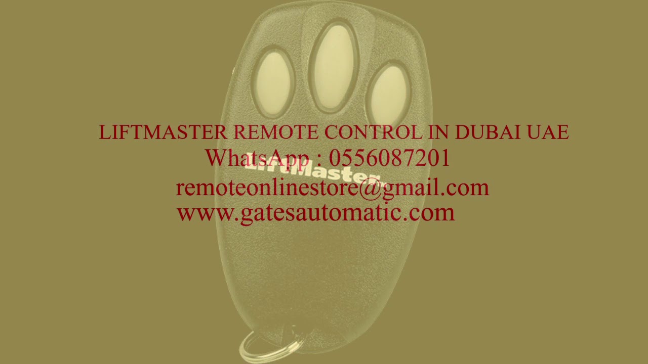 Liftmaster garage door remote in Dubai UAE 0556087201