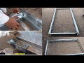 How to make metal door frame  iron door frame  steel door frame iron door making  abdul shakoor