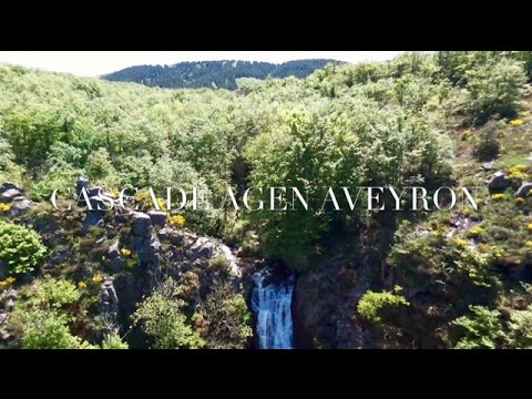 Cascade d'Agen d'Aveyron [drone]