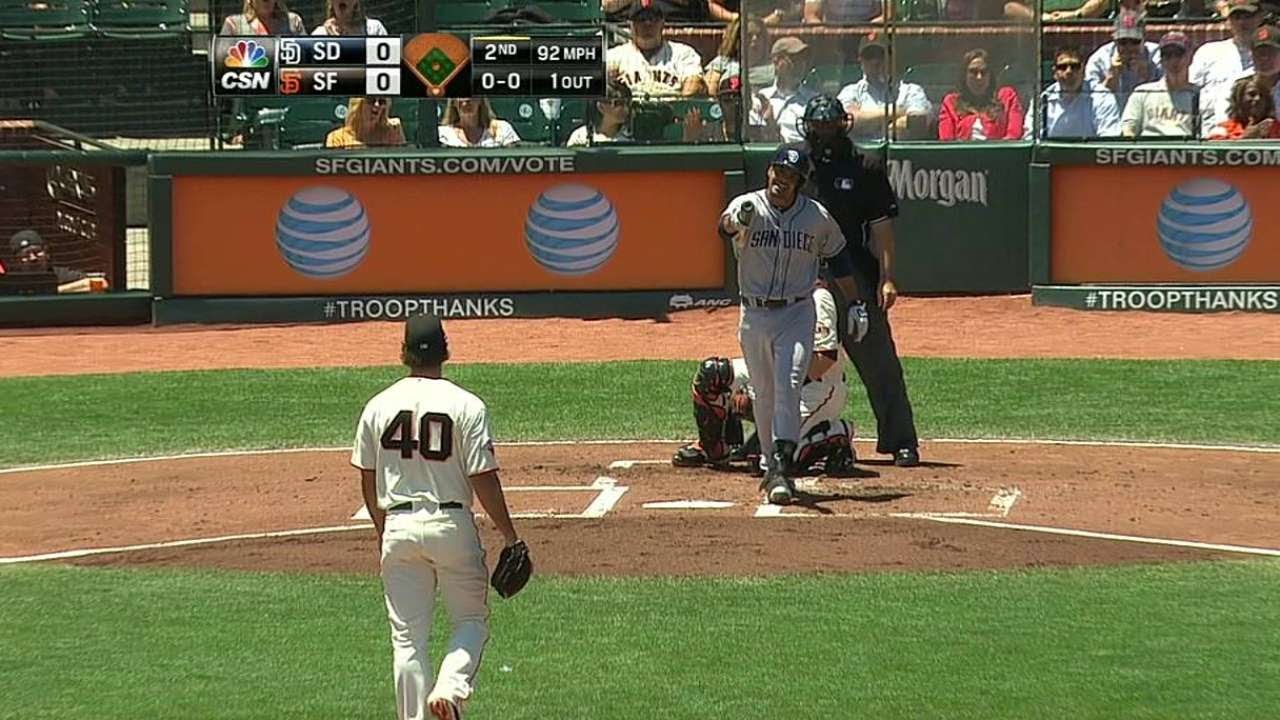 Madison Bumgarner upset again after Dodgers player hits home run off him  into McCovey Cove