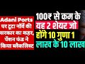 adani port share latest news | Apollo micro system share | best smallcap share with low pe ratio