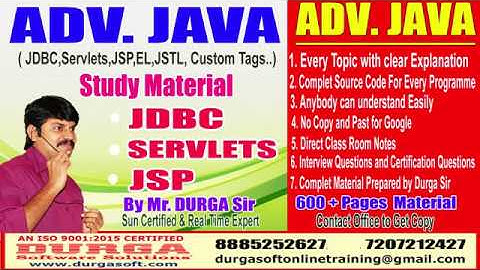 DURGA Sir Adv. Java  Study Material