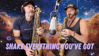 Video thumbnail of "Shake Everything You've Got - Tenor and Alto Sax Jam"