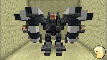 Minecraft - How To Build Transformers 2 Mixmaster Robot Mode!