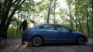 Civic Car Camping  - A Day On The Road