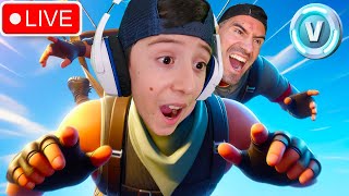 LIVE! - MY DAD CONTROLS MY GAME! (FORTNITE)