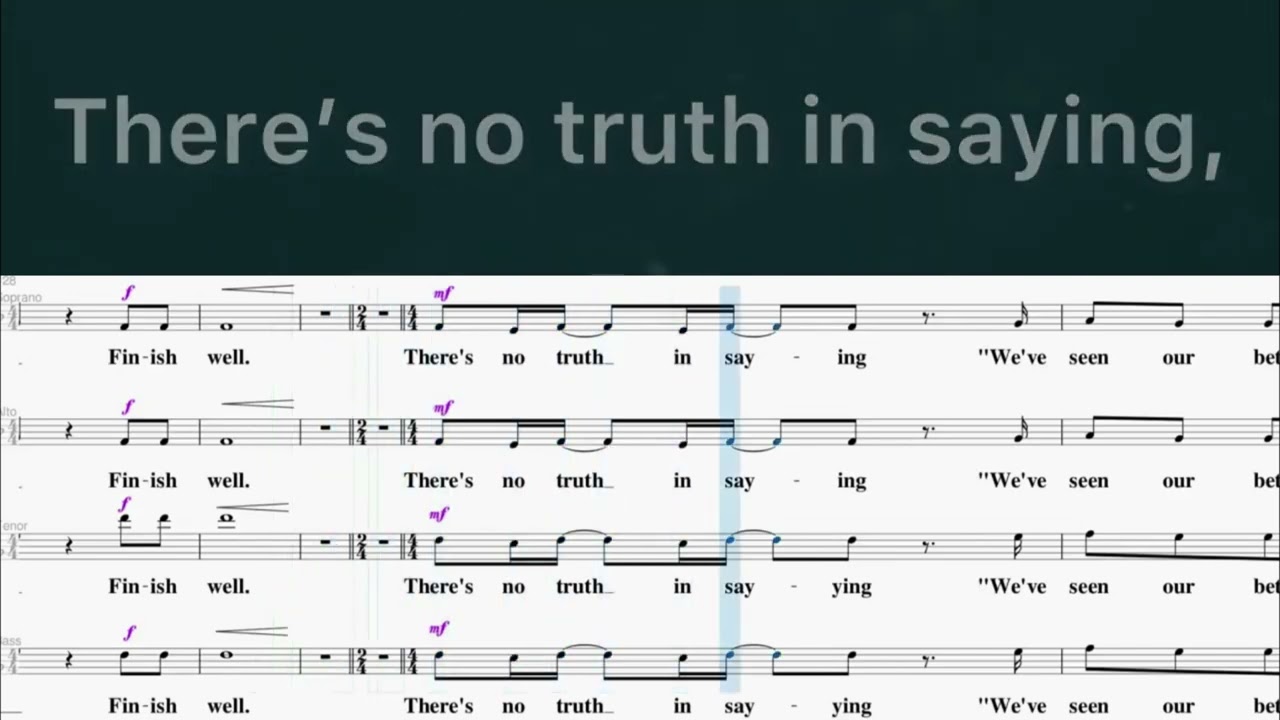 Finish Well - Instrumental Lyrics