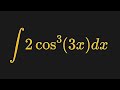 The Anti-Derivative of 2cos³(3x)