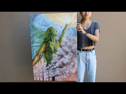 "anthropocene" - an environmental justice painting