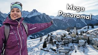Wunderschöne Winterwanderung in den Alpen: Mehrtagestour im Engadin