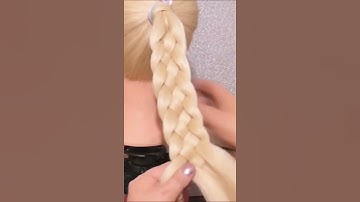 How to do a 5 strand braid the easy way 💃 #shorts