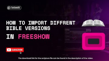 📖 How to Import Different Bible Versions in FreeShow (Step-by-Step Guide!)