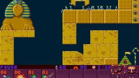 Lemmings 2 custom - The Diver Level by geoo (unsolved)