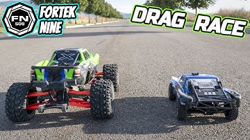 Traxxas Xmaxx 8S and Slash 4x4 VXL Drag Race