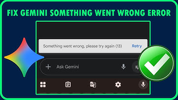 Fix Gemini Error Something Went Wrong Problem | FIX GEMINI ERROR 13
