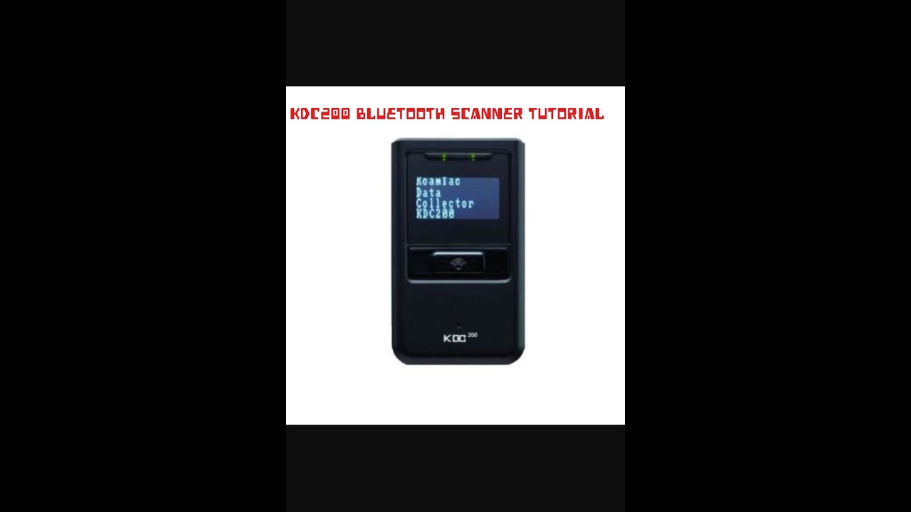 KDC200 Bluetooth Scanner Tutorial - YouTube 