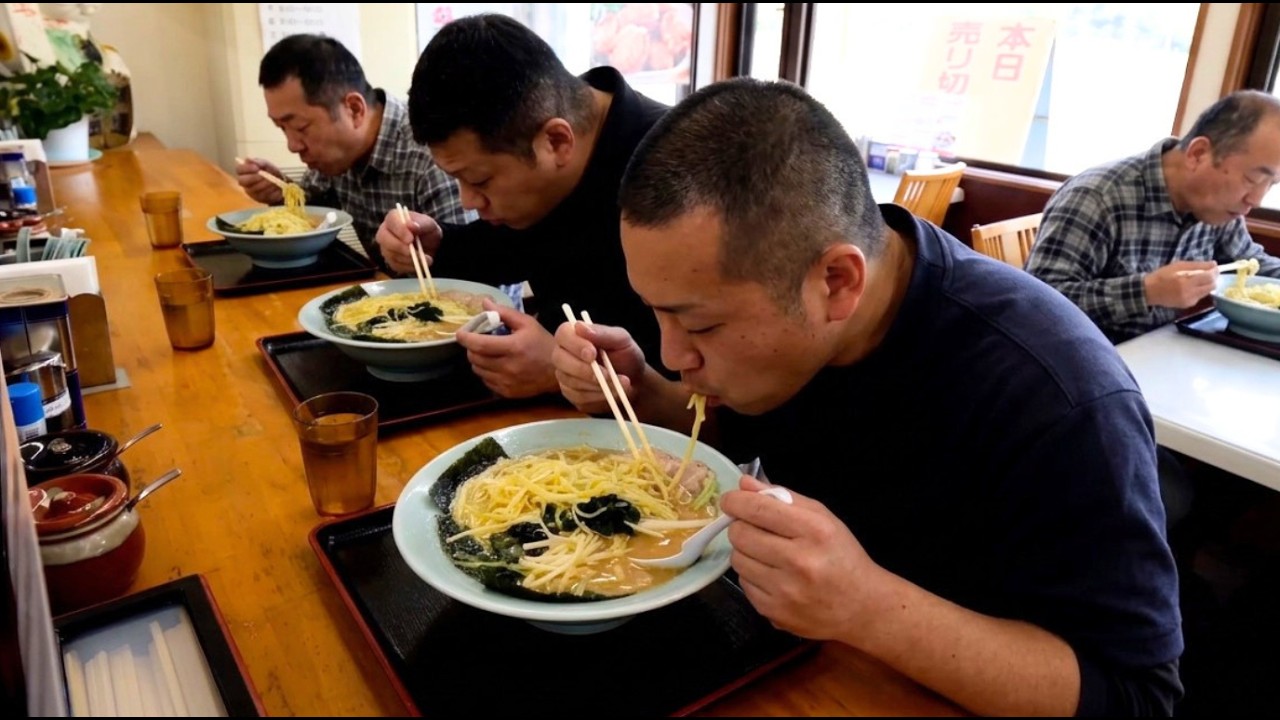 長距離トラックドライバーが押し寄せるロードサイド男飯ラーメンショップに密着!