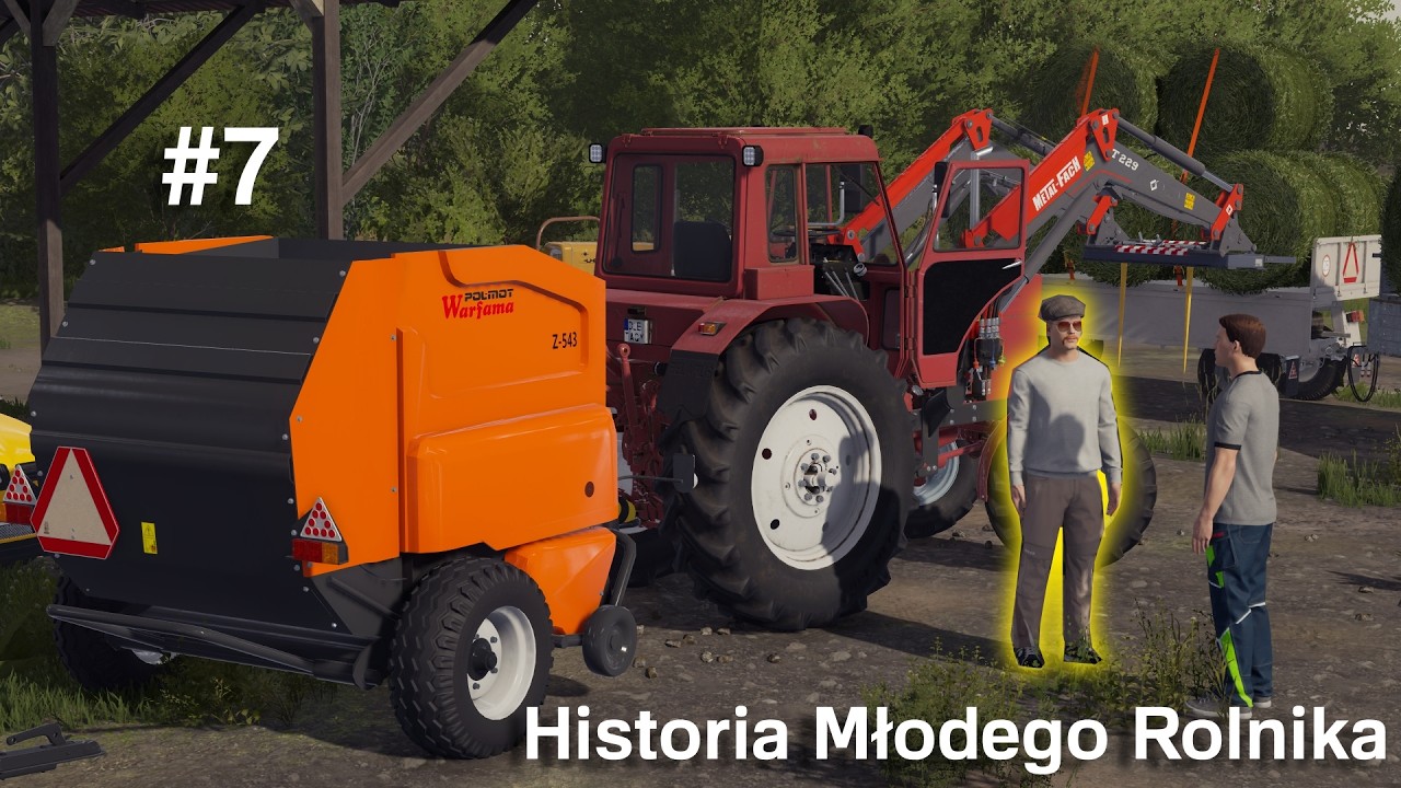 Historia Młodego Rolnika #7 Ciężka Sianokiszonka & Grzesiek się zakopał & Deszcz & Zepsuta owijarka