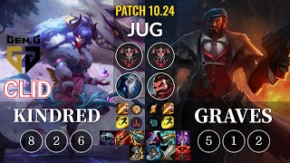 GEN Clid Kindred vs Graves Jungle - KR Patch 10.24