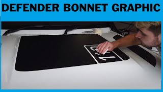 Fitting Bonnet / Hood Graphic Protector Sticker to our project Land Rover Defender 110 2020