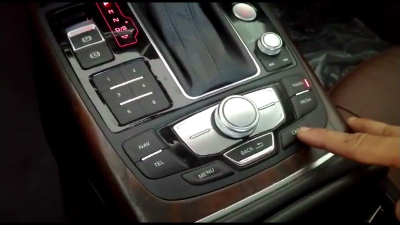 Audi A6 oil level checking - YouTube
