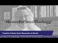 Remembering jamal khashoggi