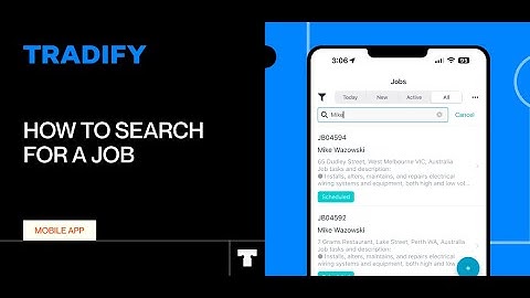 How To Search for a Job on the Tradify Mobile App