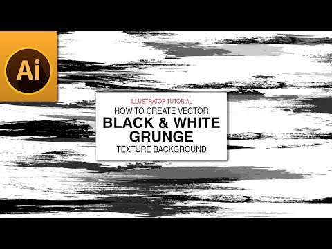 How to Create Vector Black and White Grunge Texture Background in Adobe Illustrator