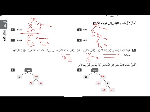 الصف الخامس الرياضيات حل تمارين كتاب التمارين صفحة 39 