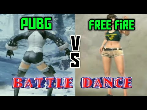 Keren Battle Dance Pubg Vs Free Fire Youtube