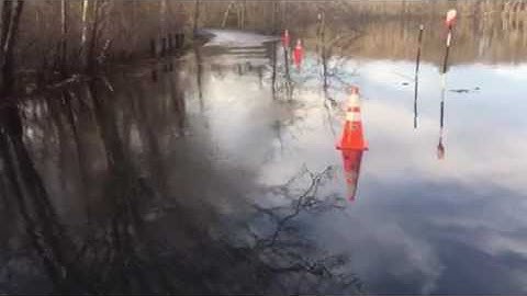 Heard Pond, Wayland, Flooding 040917