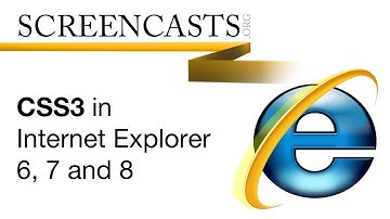 CSS3 in Internet Explorer 6, 7 and 8