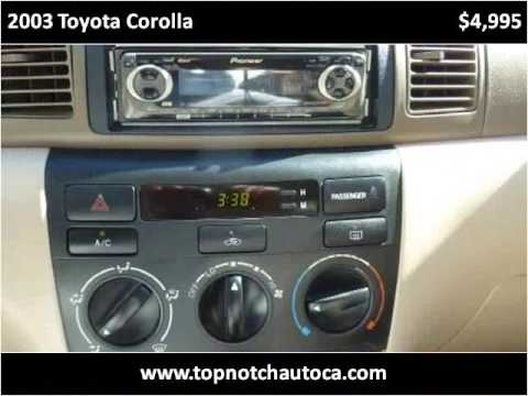 2003 Toyota Corolla Used Cars Temecula CA - YouTube