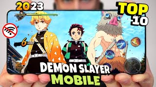 TOP 10 Best Demon Slayer Offline And Online ( Android / IOS )  2023 || Best Demon Slayer Game screenshot 4