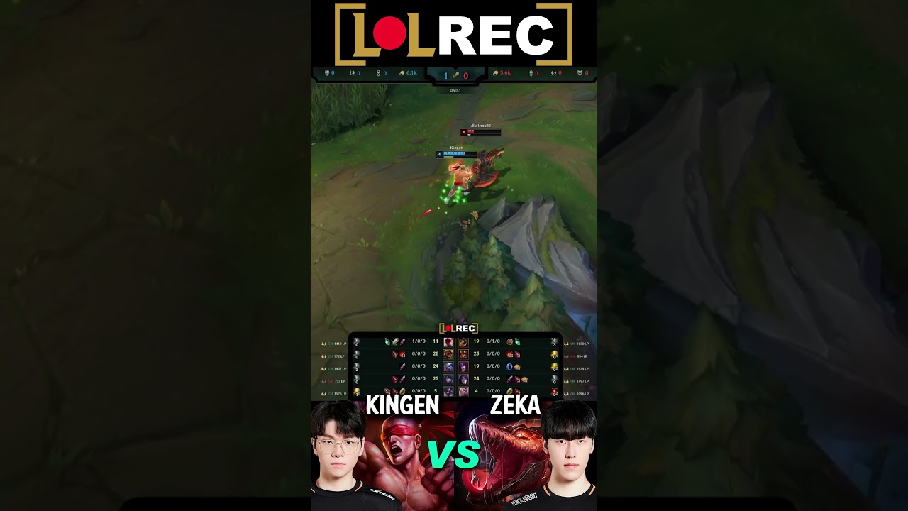DK Kingen vs HLE Zeka - LEE SIN vs RENEKTON Top 