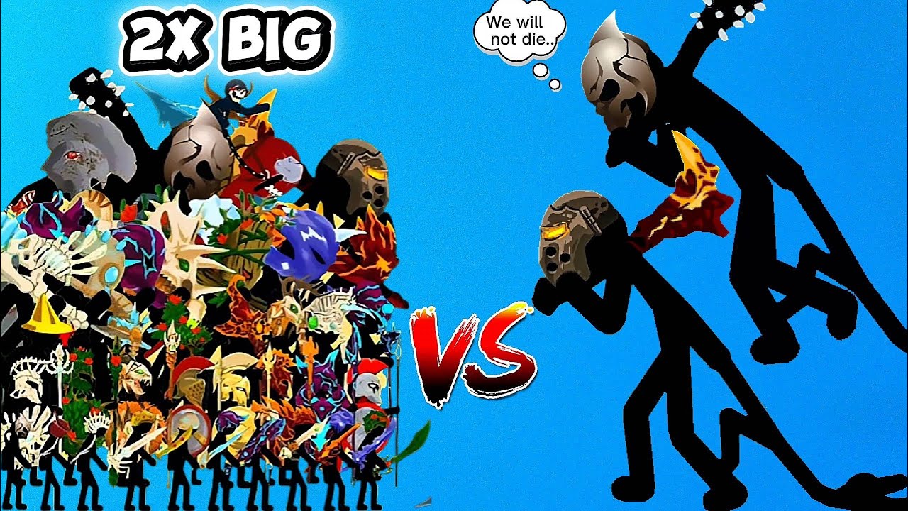 Final Boss & Giant Leader vs 2x Big All Stick War Figures | Stick War Legacy