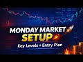 “Monday Market Plan Ready! 🔥 | Important Levels & Strategy Explained”