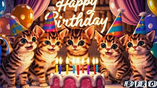 Mom Cat & Kitten Happy Birthday Song | Cute Cats Party! | HBD For You