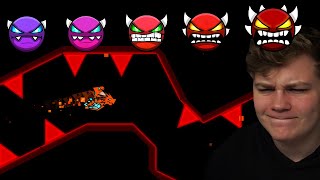 THE WORST DEMON OF EACH DIFFICULTY! | Geometry Dash 2.1